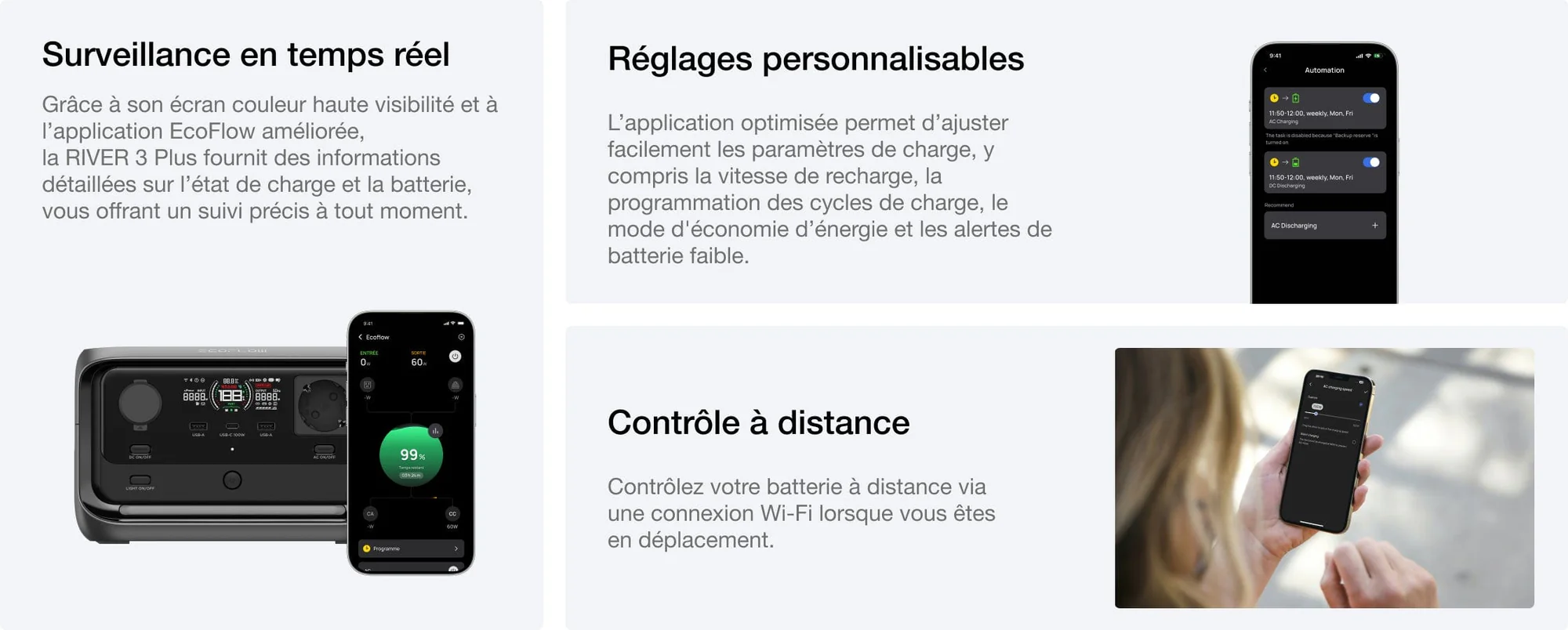 Avantages batterie river 3 plus Ecoflow