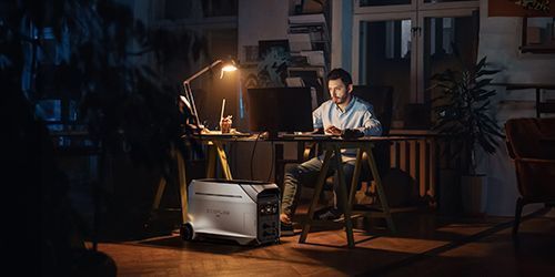 Mise en situation batterie Ecoflow Delta pro 3 maison autonome