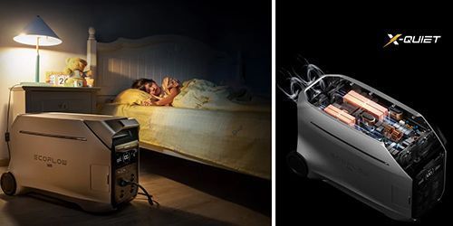 Mise en situation Ecoflow delta pro 3 silencieuse