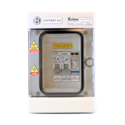 Eutelec - Coffret de protection AC 6kW 32A avec parafoudre T2 - monophasé