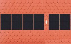 Tuiles plates - 4 panneaux + extension 2 panneaux