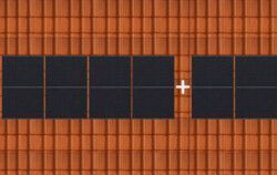 Tuiles mécaniques - 4 panneaux + extension 2 panneaux