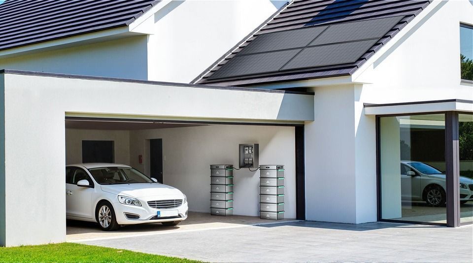 Application du Kit Zendure SolarFlow 2400 AC avec batterie AB3000X pour garage