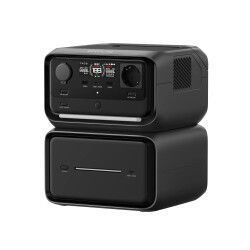 Ecoflow River 3 Max Plus- 600W / 858Wh photo de côté avec batterie extension